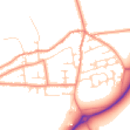Daytime road noise heatmap for LS25 5NP