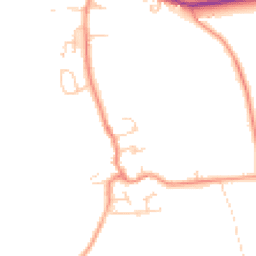 Daytime road noise heatmap for LS25 5PB