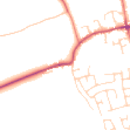 Daytime road noise heatmap for LS25 6AX