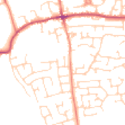 Daytime road noise heatmap for LS25 6BD