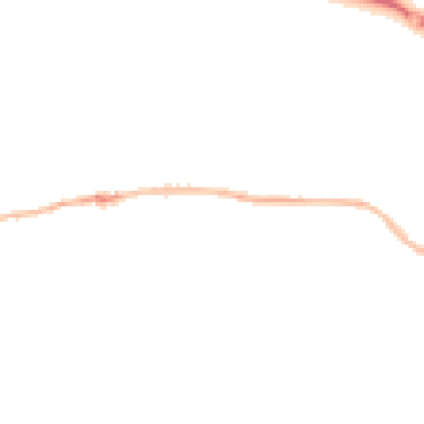 Night-time road noise heatmap for LS25 6DQ