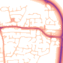 Daytime road noise heatmap for LS25 6DW