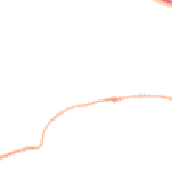 Night-time road noise heatmap for LS25 6EE
