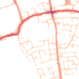 Daytime road noise heatmap for LS25 6EG