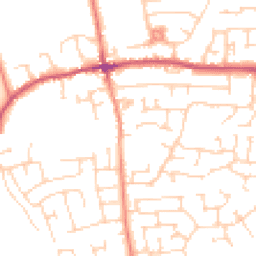 Daytime road noise heatmap for LS25 6EX