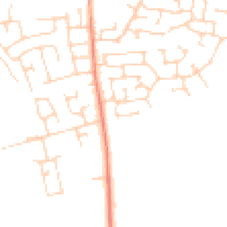 Daytime road noise heatmap for LS25 6FS