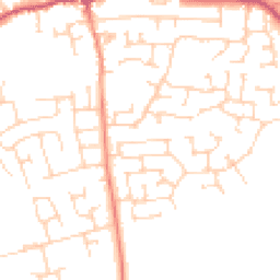 Daytime road noise heatmap for LS25 6GE