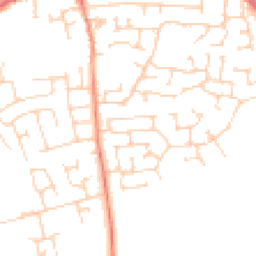 Daytime road noise heatmap for LS25 6GF