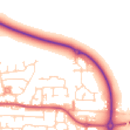 Daytime road noise heatmap for LS25 6GT
