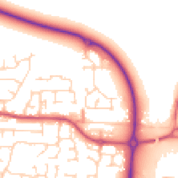 Daytime road noise heatmap for LS25 6GW