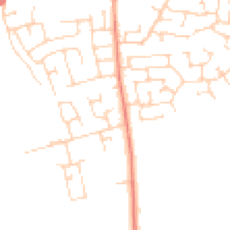 Daytime road noise heatmap for LS25 6HT