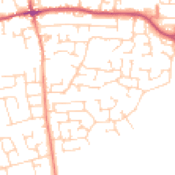 Daytime road noise heatmap for LS25 6LP