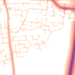 Daytime road noise heatmap for LS25 6QH
