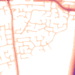 Daytime road noise heatmap for LS25 6QJ