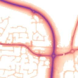 Daytime road noise heatmap for LS25 6QQ