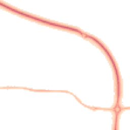 Night-time road noise heatmap for LS25 6QU