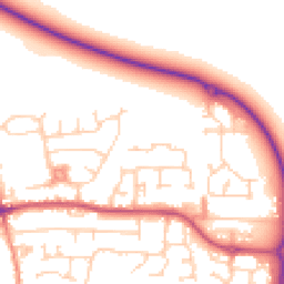 Daytime road noise heatmap for LS25 6QW