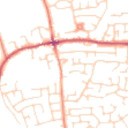Daytime road noise heatmap for LS25 6RA