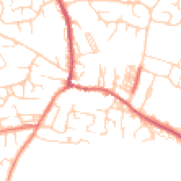 Daytime road noise heatmap for LS25 7AB