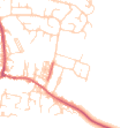 Daytime road noise heatmap for LS25 7BG
