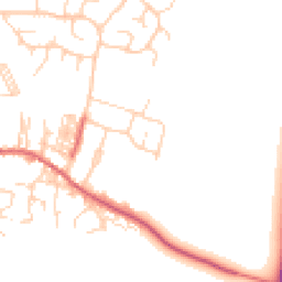 Daytime road noise heatmap for LS25 7BJ