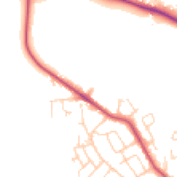 Daytime road noise heatmap for LS25 7EJ