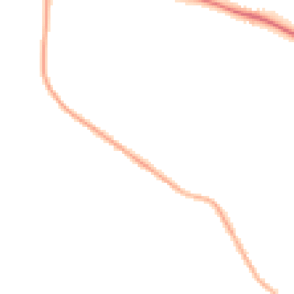 Night-time road noise heatmap for LS25 7EJ