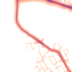 Daytime road noise heatmap for LS25 7FD