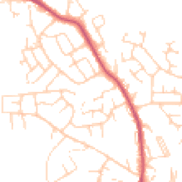 Daytime road noise heatmap for LS25 7FF