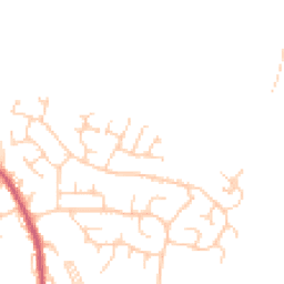 Daytime road noise heatmap for LS25 7FR