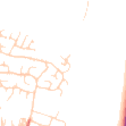 Daytime road noise heatmap for LS25 7FT