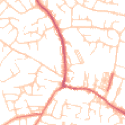 Daytime road noise heatmap for LS25 7FW