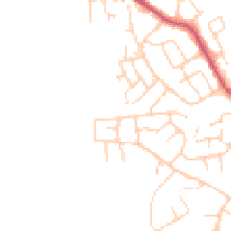 Daytime road noise heatmap for LS25 7HT