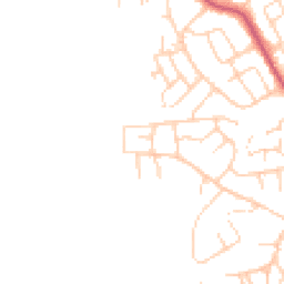 Daytime road noise heatmap for LS25 7HY