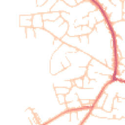 Daytime road noise heatmap for LS25 7JF
