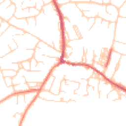 Daytime road noise heatmap for LS25 7JP