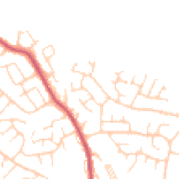 Daytime road noise heatmap for LS25 7RA