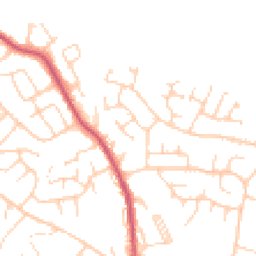 Daytime road noise heatmap for LS25 7RB