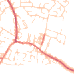 Daytime road noise heatmap for LS25 7SA