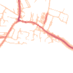 Daytime road noise heatmap for LS25 7SE