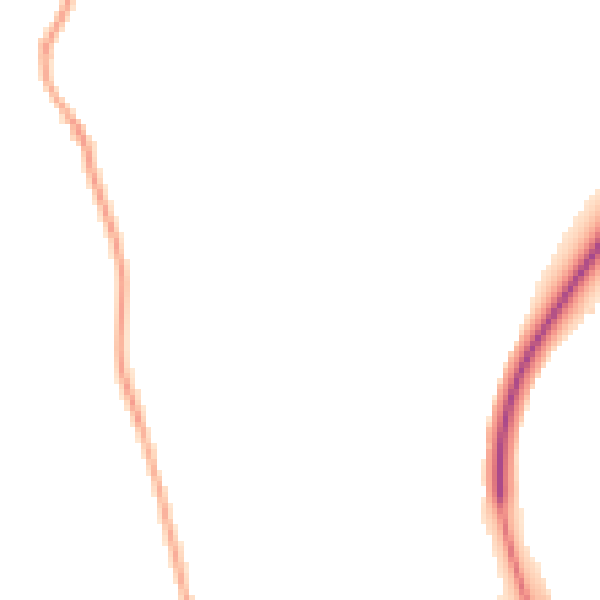 Night-time road noise heatmap for LS28 5AD