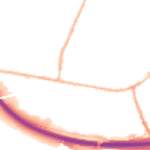 Night-time road noise heatmap for LS28 5AH