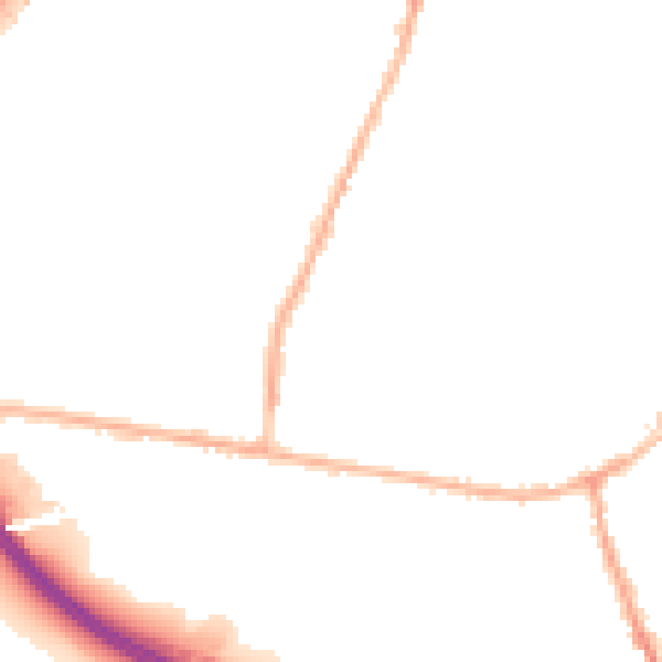 Night-time road noise heatmap for LS28 5AP