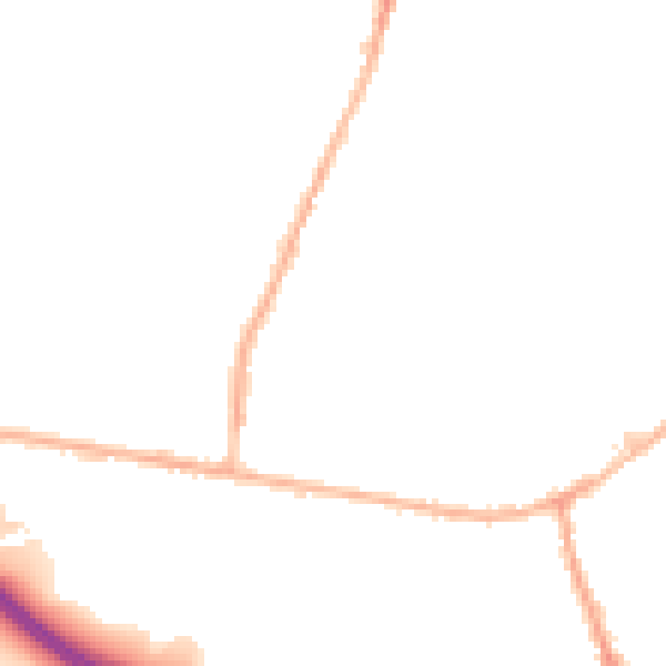 Night-time road noise heatmap for LS28 5AT