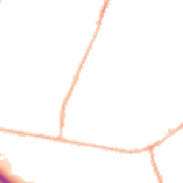 Night-time road noise heatmap for LS28 5AU