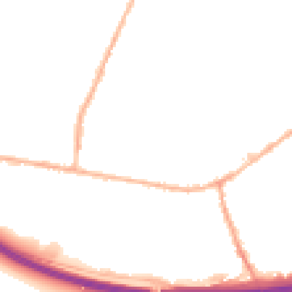Night-time road noise heatmap for LS28 5BS
