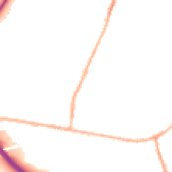 Night-time road noise heatmap for LS28 5BU