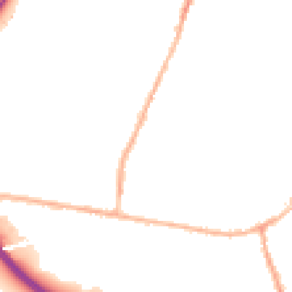 Night-time road noise heatmap for LS28 5BX