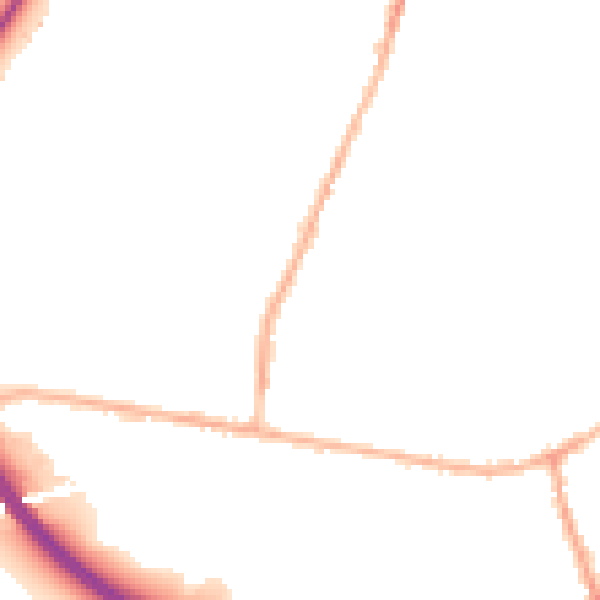 Night-time road noise heatmap for LS28 5BZ