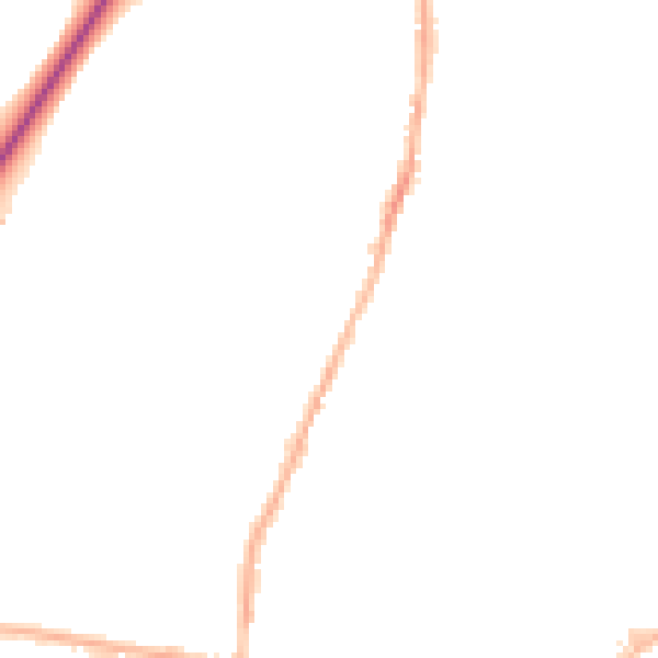 Night-time road noise heatmap for LS28 5DF
